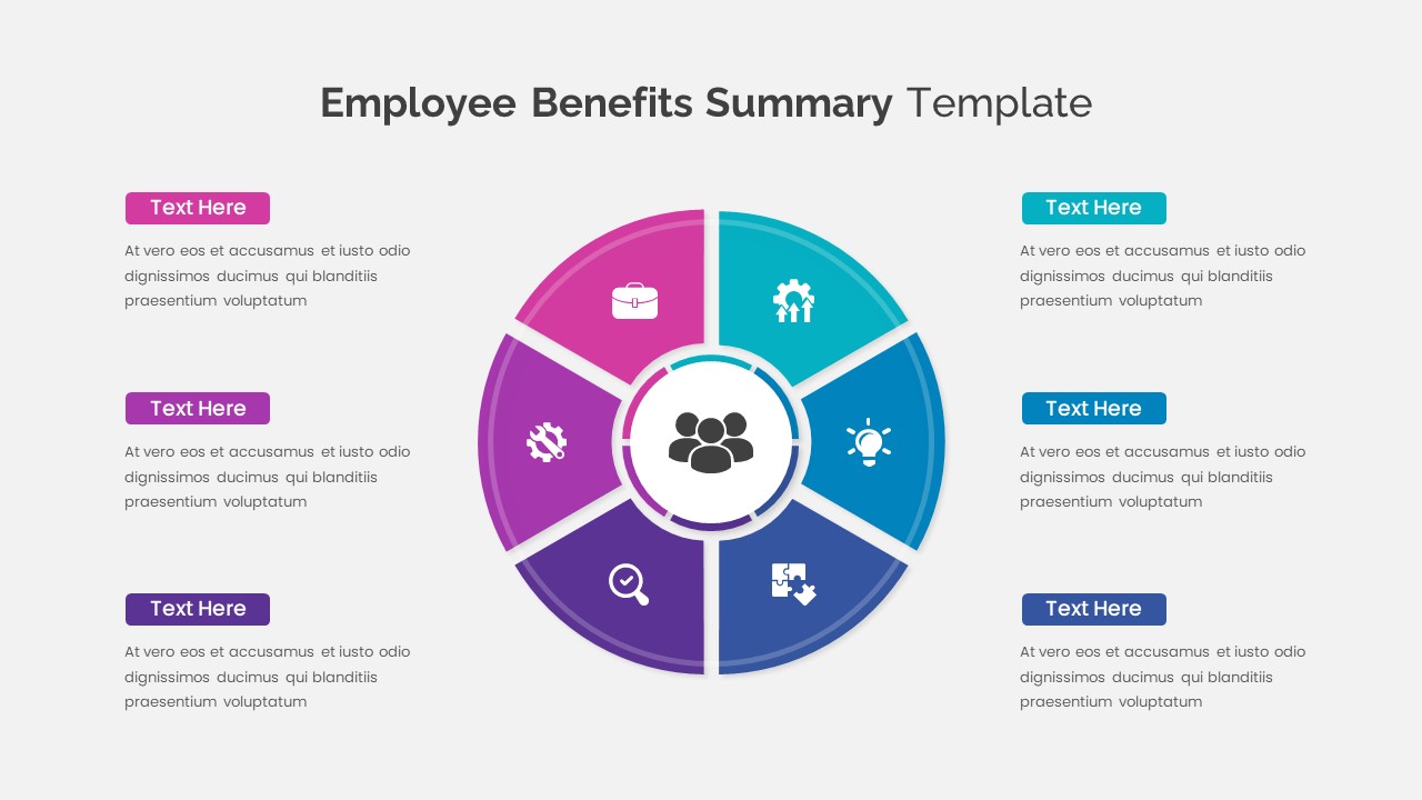 Circular Employee Benefits Summary Template