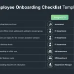 Dark Theme Employee Onboarding Plan Template