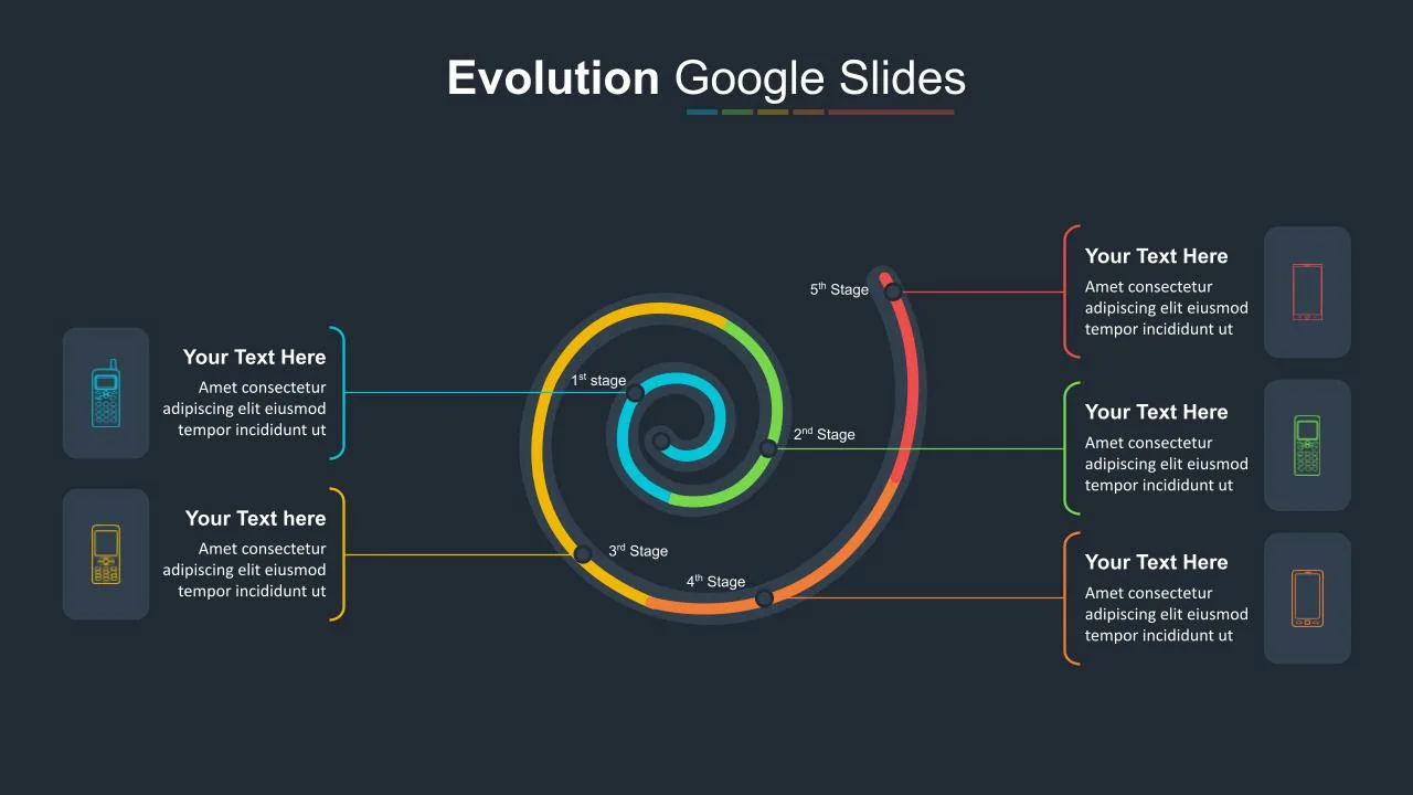 Dark Theme Evolution Slide Template