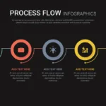 Dark Theme Process Flow Infographic Template