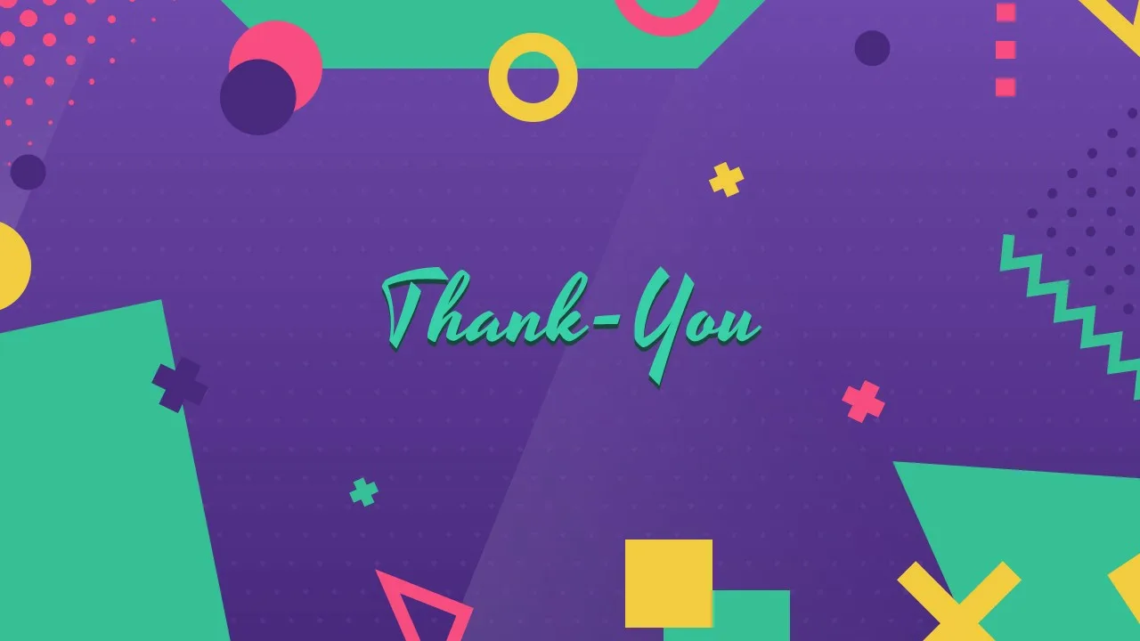 Free 90s Google Slides Theme Thank You Slide