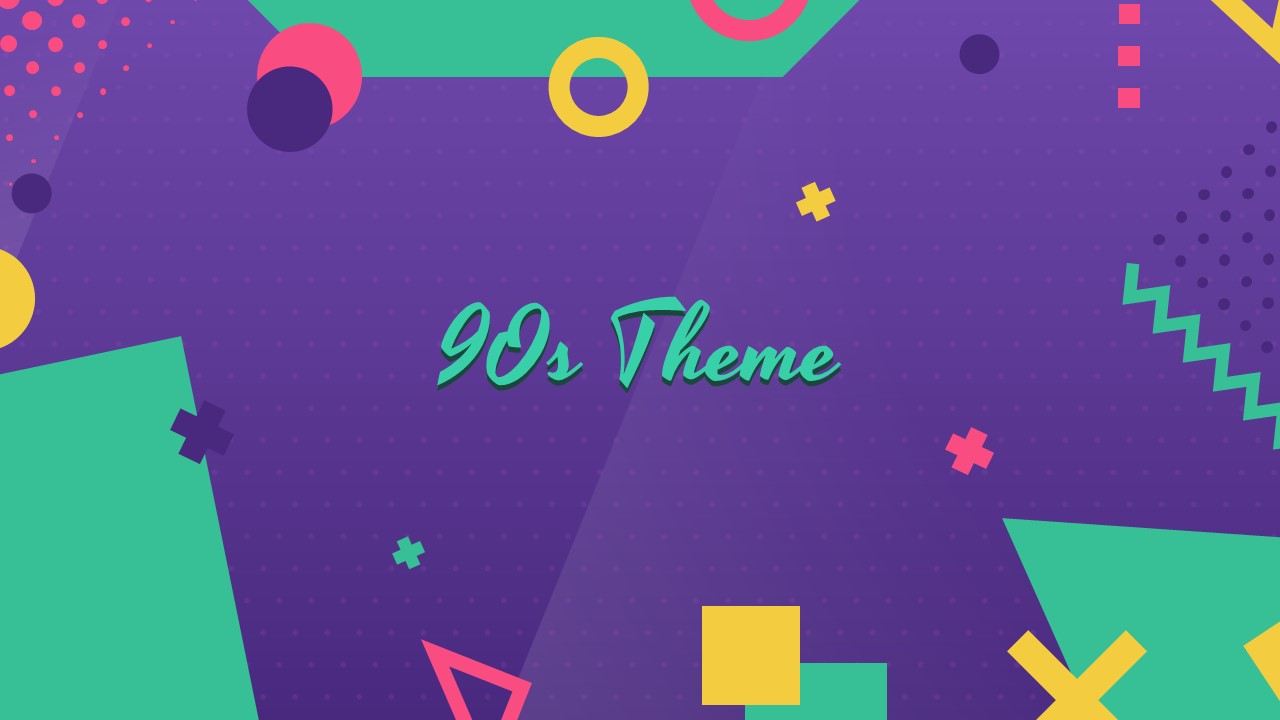Free 90s Google Slides Theme Title Slide