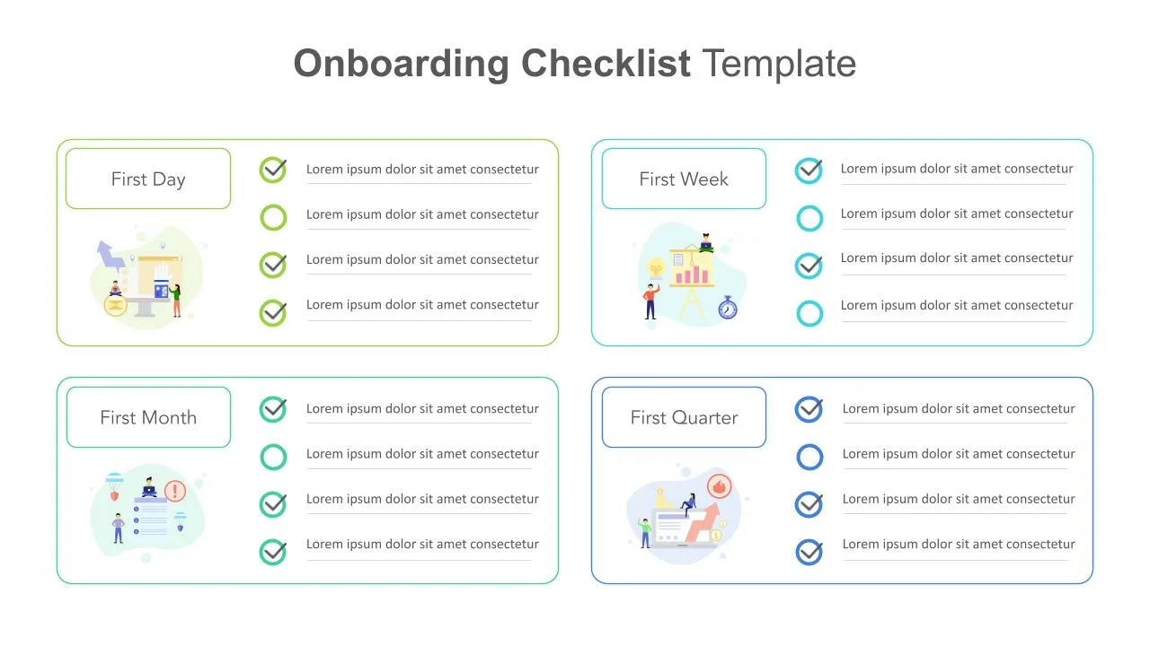 Google Slides Template with Onboarding Plan