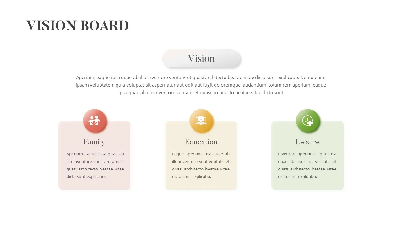 Attractive Vision Board Template for Google Slides - SlideKit