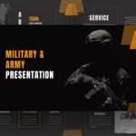 Military Presentation Template Cover page
