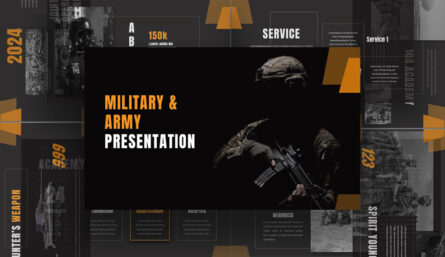 Military Presentation Template Cover page