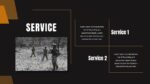 Our Services Slide in Army Theme Slides