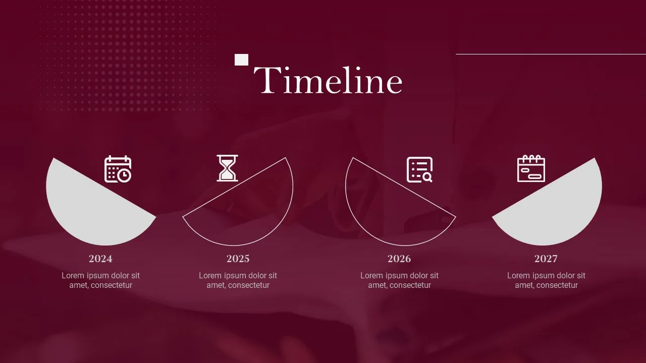 PR Plans Templates Timeline Slide