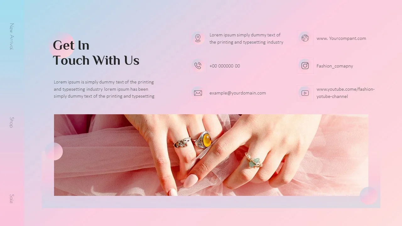 Pastel Theme Contact Us Slides