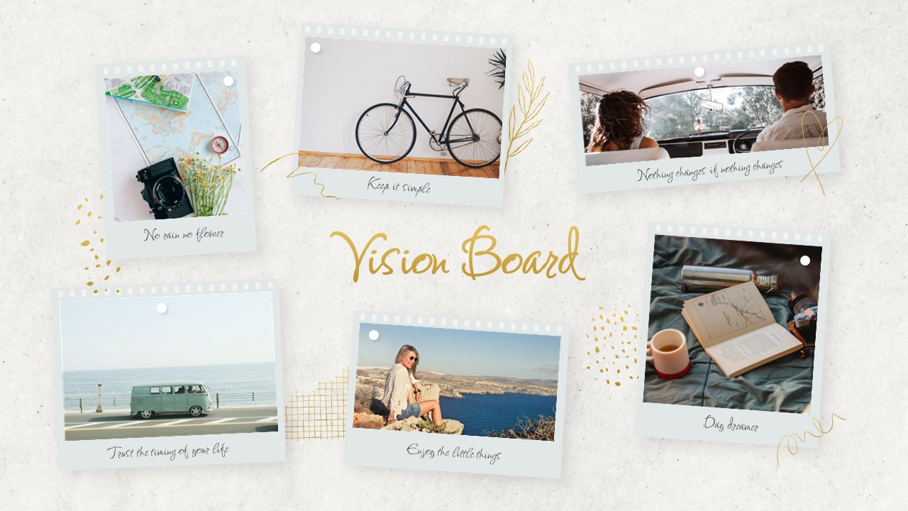 Powerpoint Vision Board Template