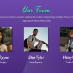Team Introduction Slide of Free 90's Template
