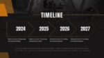 Timeline Slide of Military Presentation Template