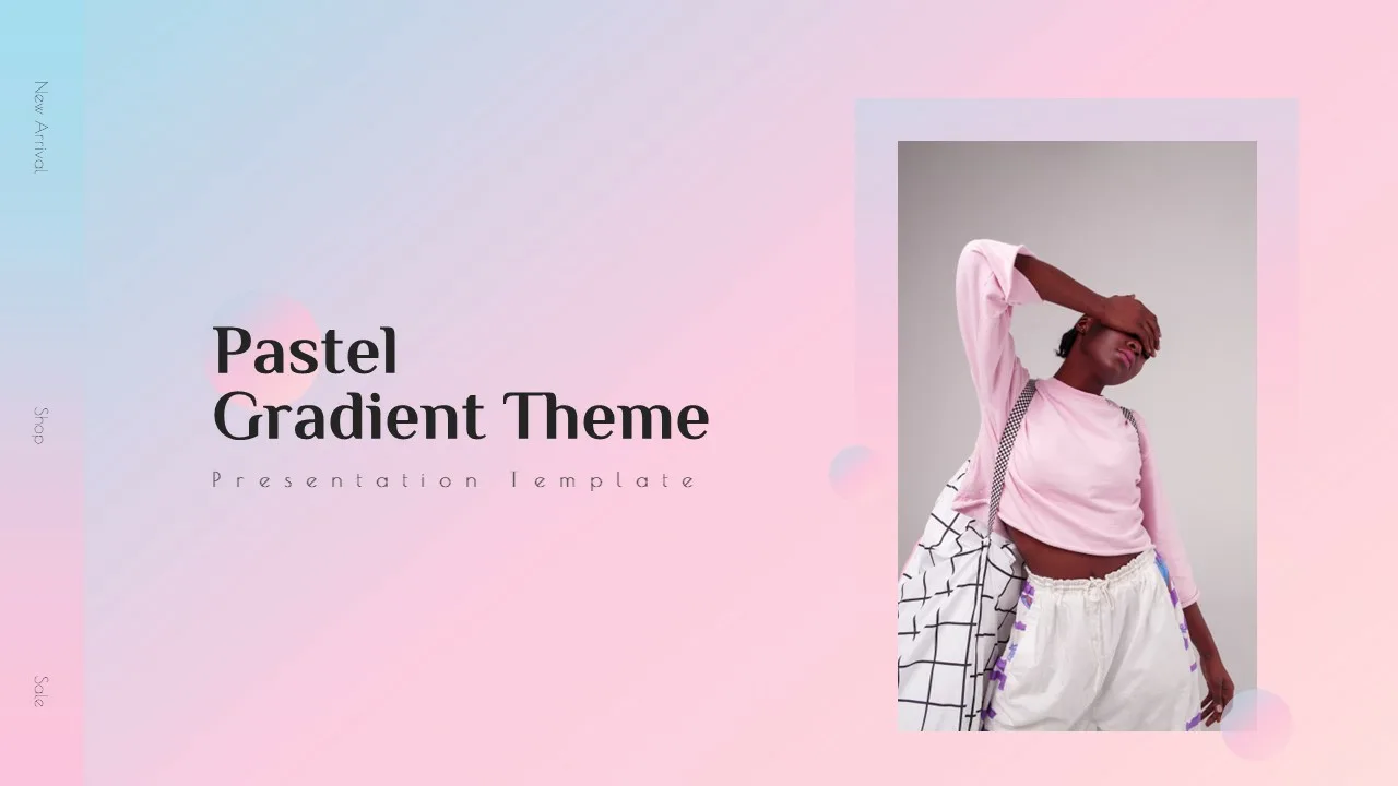 Title Slide of Pastel Gradient Template