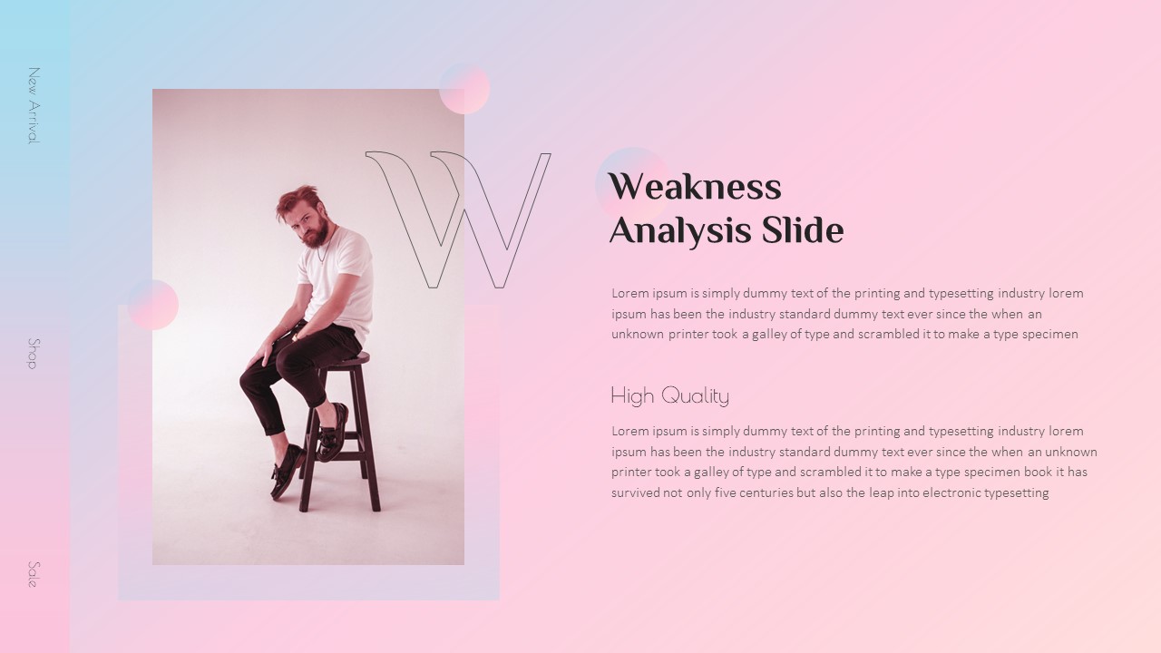 Weakness Analysis Slide of SWOT Slides