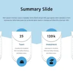 4 Column Summary Slide Template