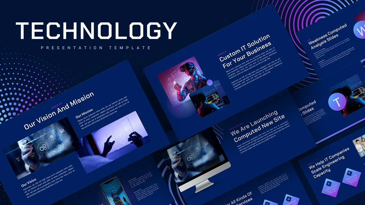 Animated Technology Presentation Cover Slide