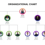 Branched Org Chart Template