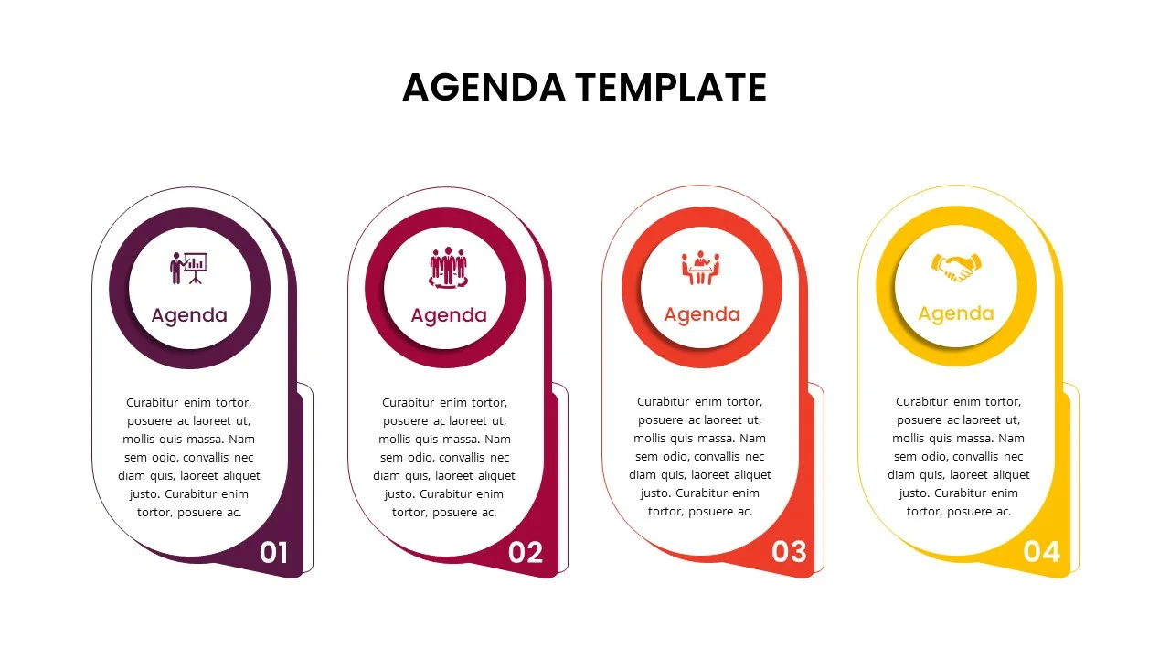 Cool Agenda Slides Template