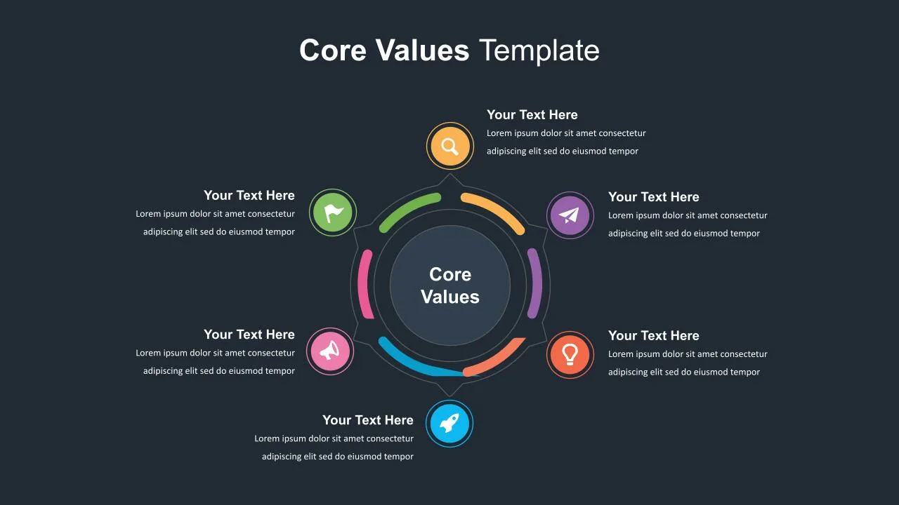 Core Values Infographic Template
