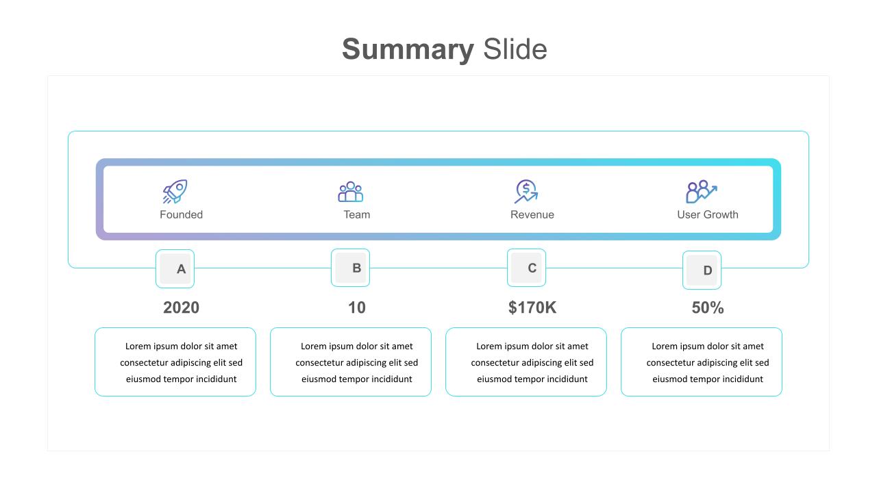 Summary Presentation Slide Templates SlideKit