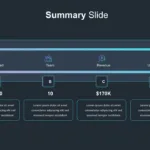 Dark Theme Summary Slide