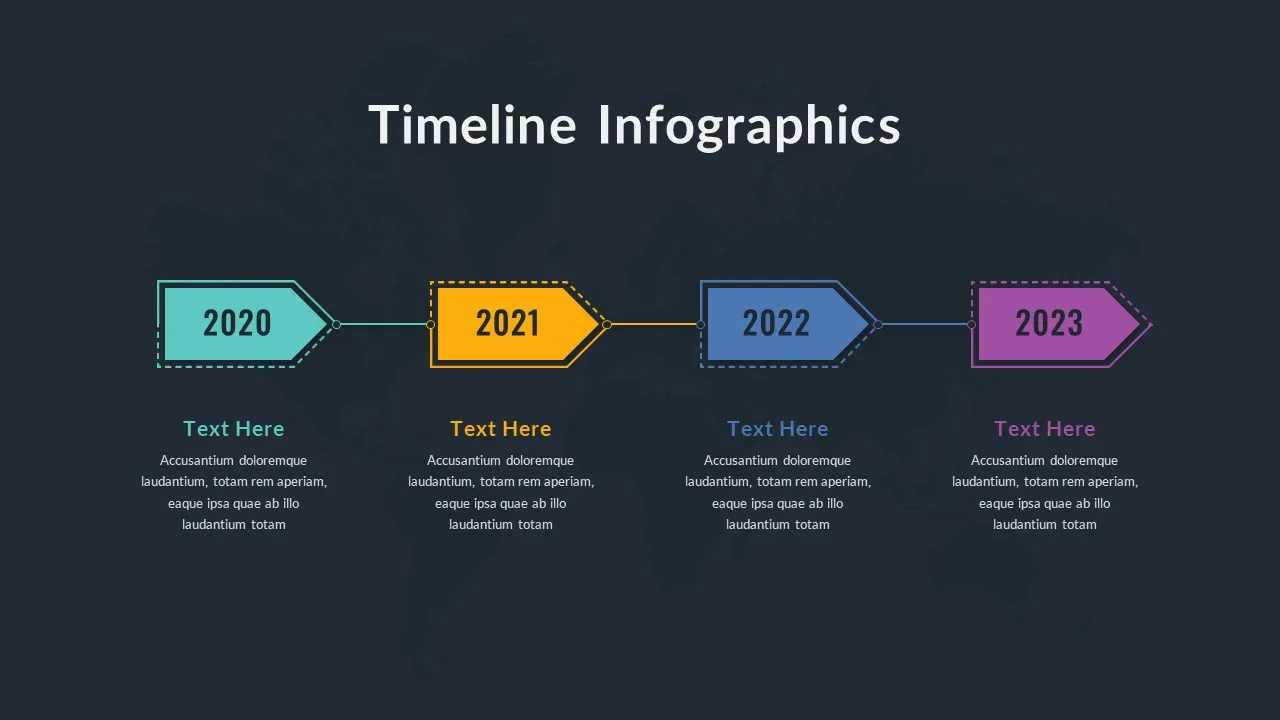 Dark Theme Timeline Presentation Template