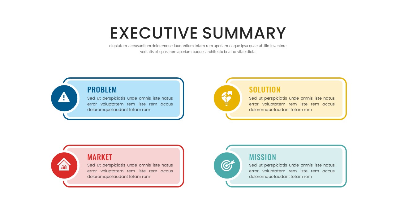 Executive Summary Slide Template