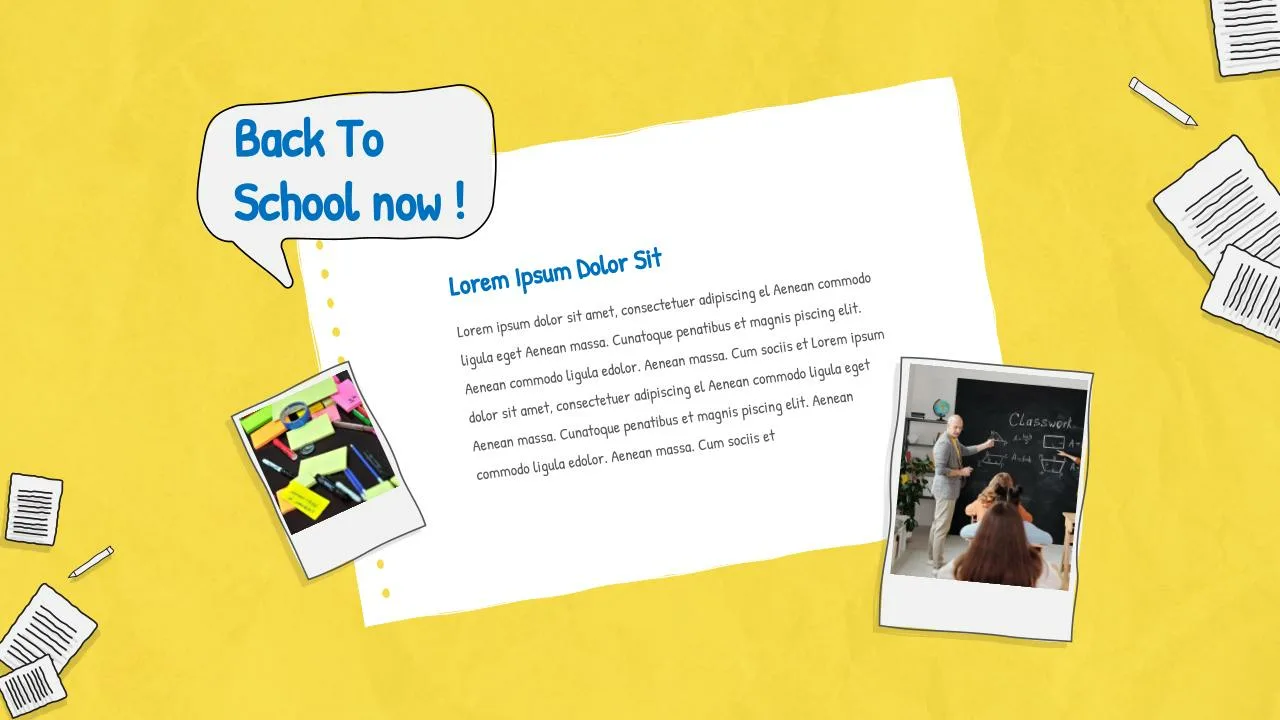 Free Back To School Presentation Template 12