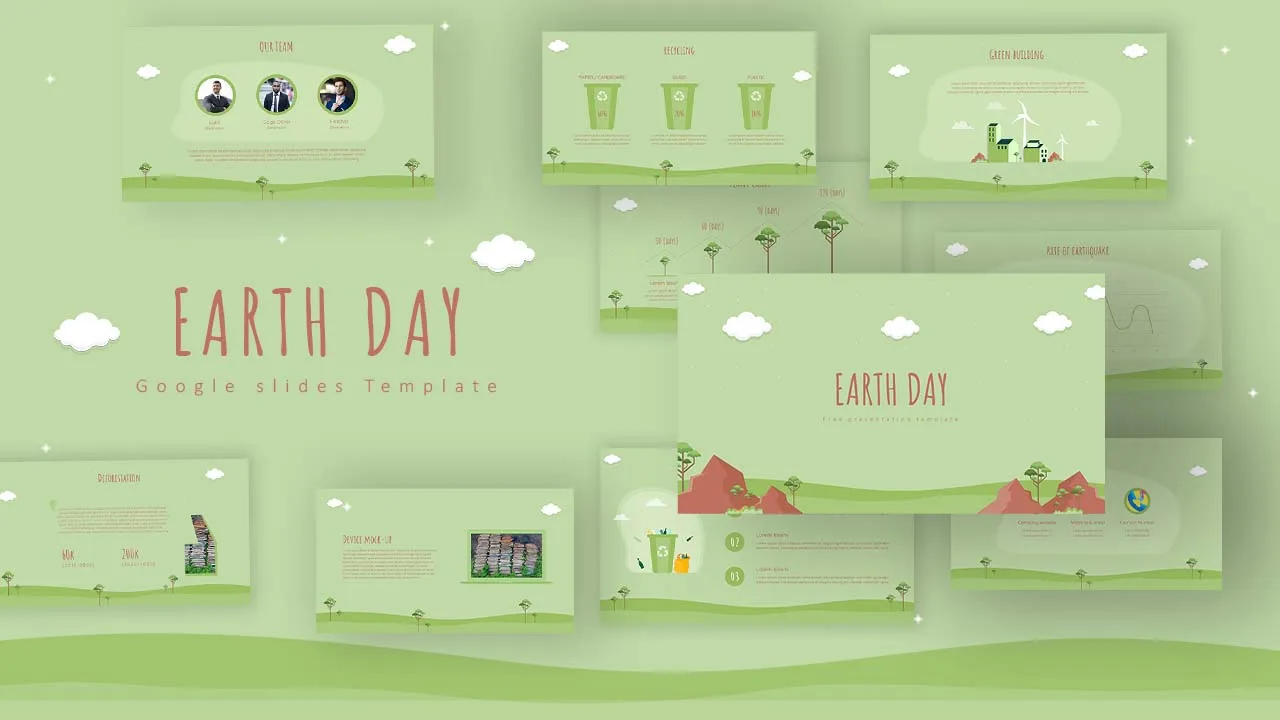 Free Earth Day Cover Slides Template