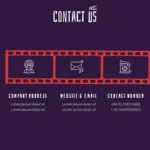 Free Movie Contact Us Slide Template