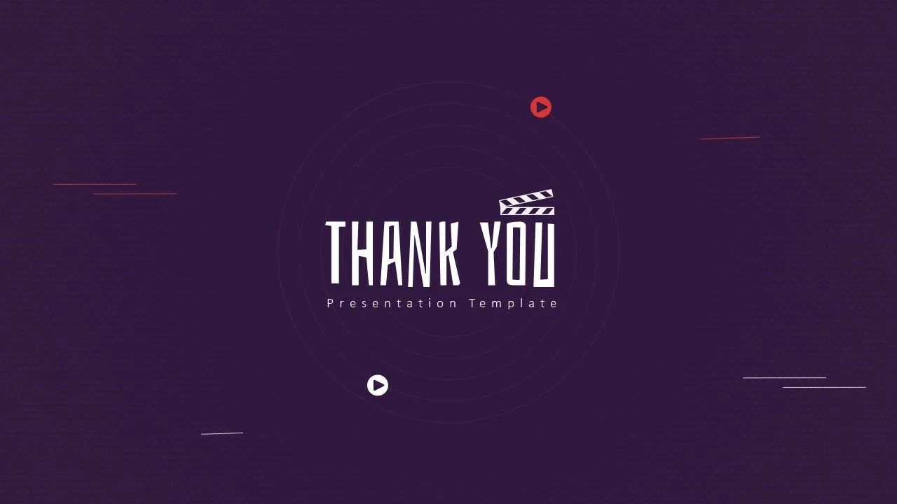 Free Movie Presentation Thank You Slide