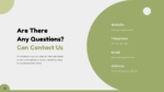 Green Theme Contact Us PowerPoint Template