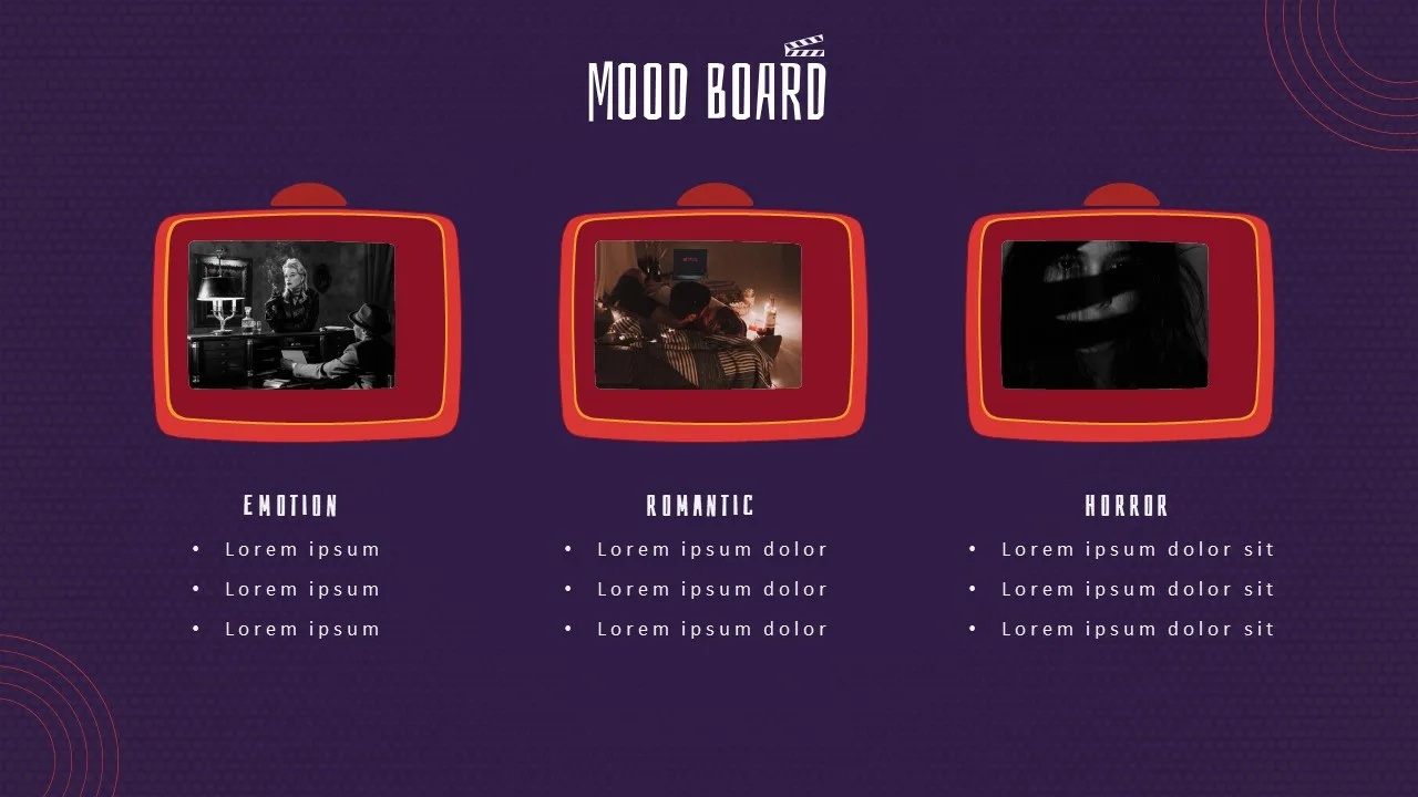 Movie Presentation Mood Board Template