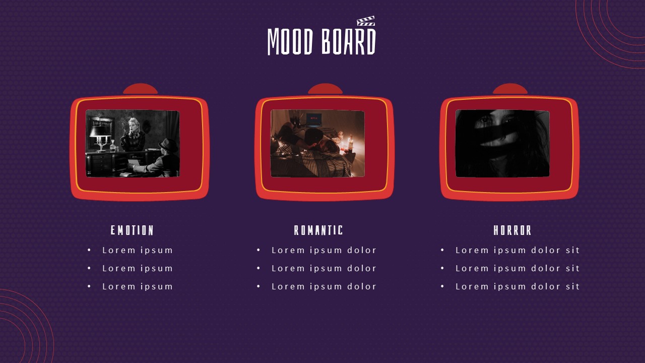 Movie Presentation Mood Board Template
