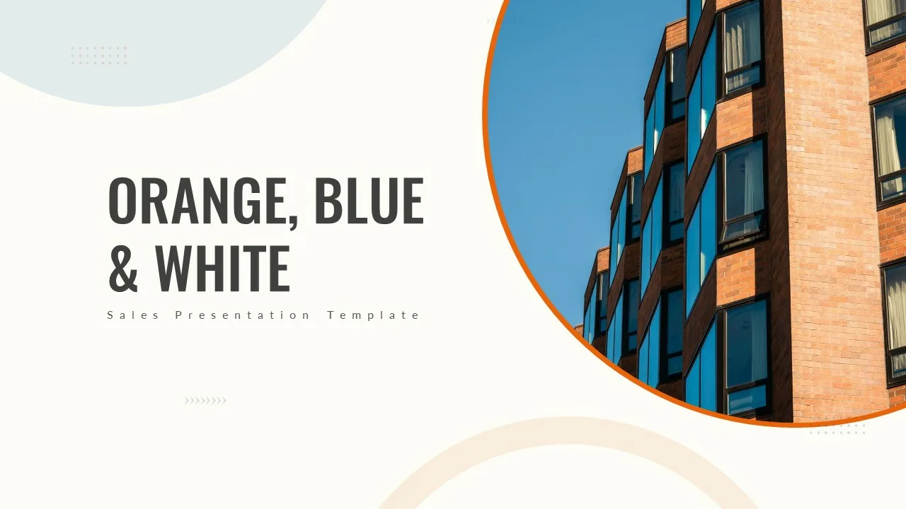 Orange Template Title Slide