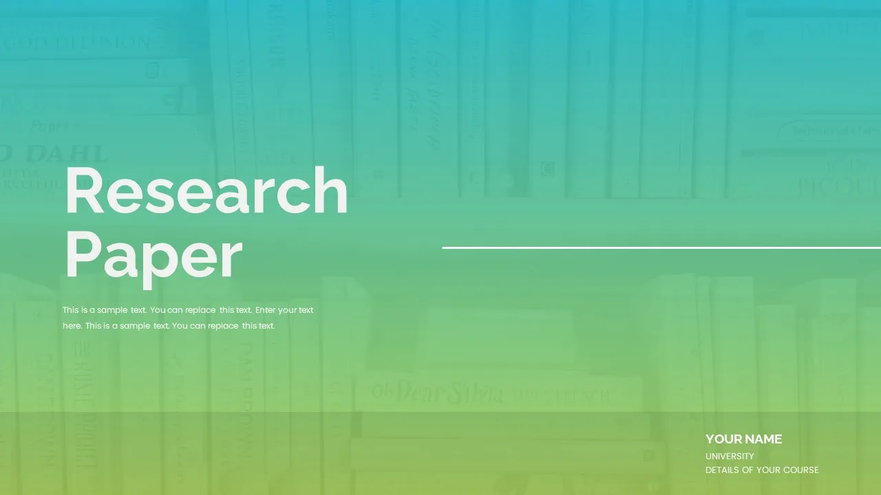 Research Poster Template for Google Slides