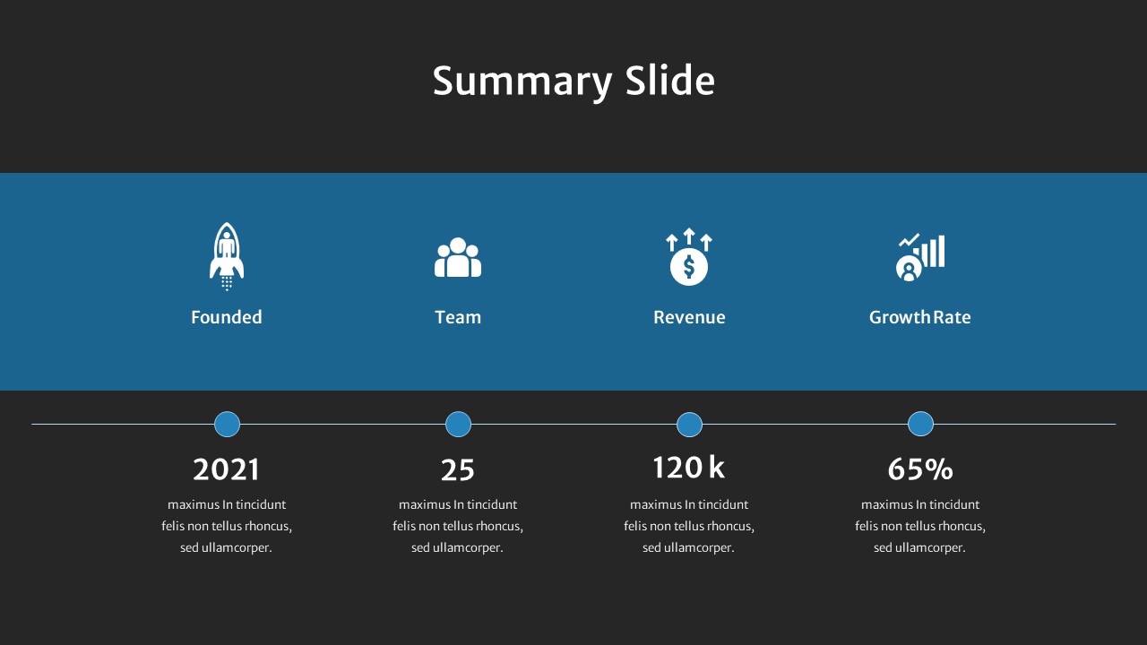 Summary Slides Template - SlideKit