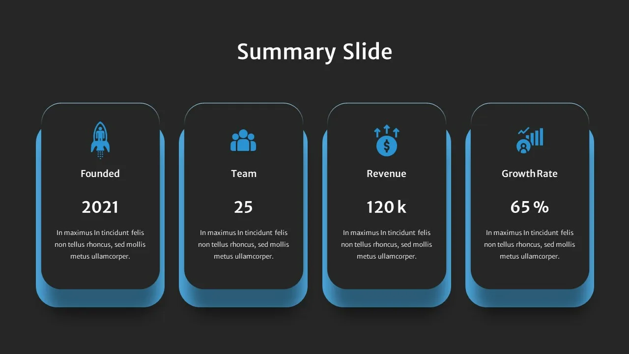 Summary Slide Template