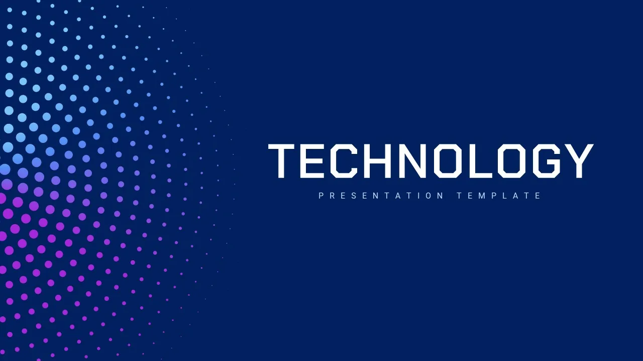 Technology Title Slides Template