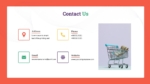 Colorful Contact Us PowerPoint Template