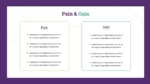Colorful Pain and Gain PowerPoint Template