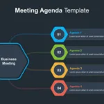 Dark Theme Agenda Presentation Template