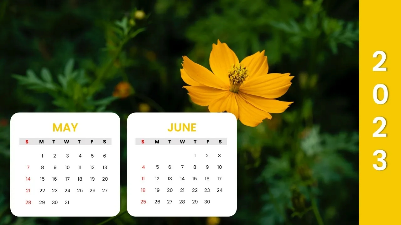 Free 2023 Calendar Presentation Template