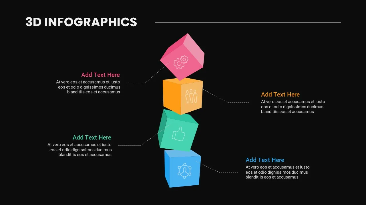 Google Slides 3D Shapes Template