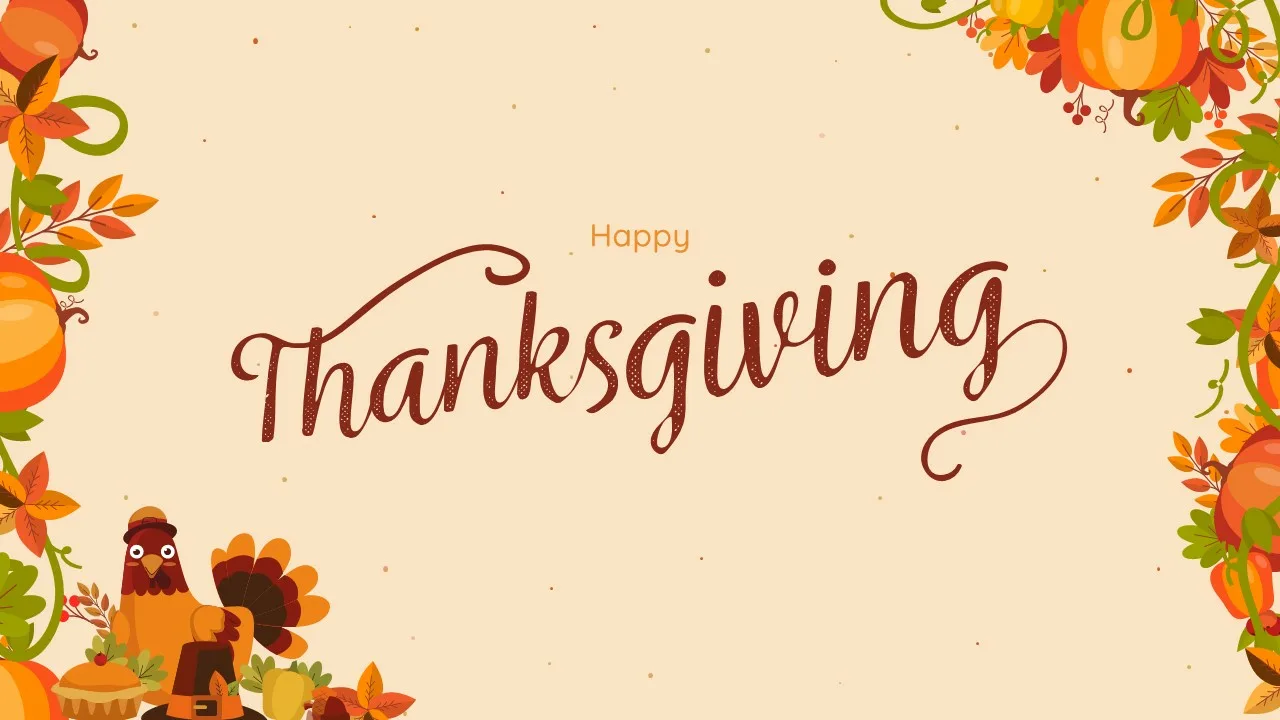 Happy Thanksgiving Slides Template