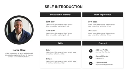Self Introduction Slide Template
