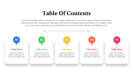 Table Of Content Slide Template
