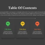 Table Of Contents Slide Template