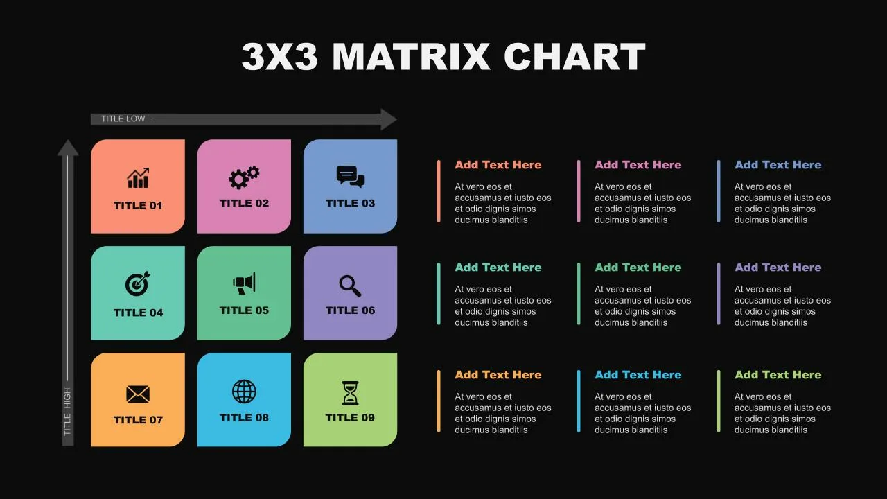 3X3 Matrix Slide Template