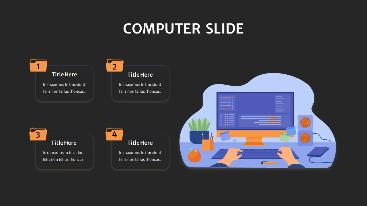 Computer Presentation Infographics